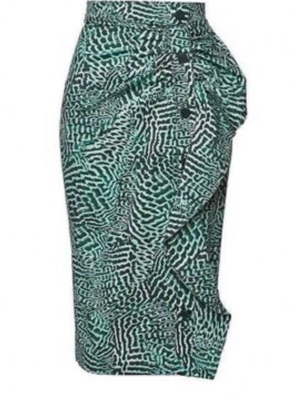 ♥️NWT MAX MARA| Asymmetrical Ruffle Pencil Skirt - sz 10